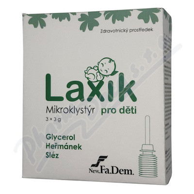 Laxík mikroklystýr pro děti 3x3g