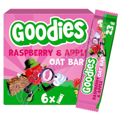 Goodies ovesná tyčinka malina a jablko 23g 1 kus