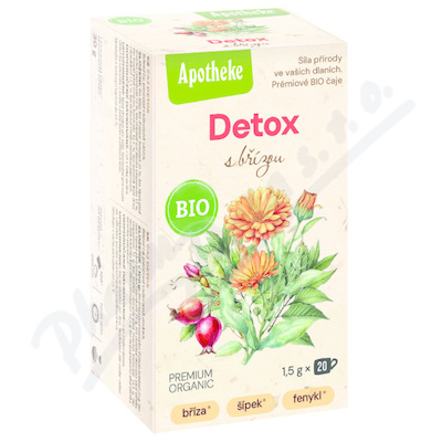 Apotheke Bio Detox s břízou čaj 20x1.5g