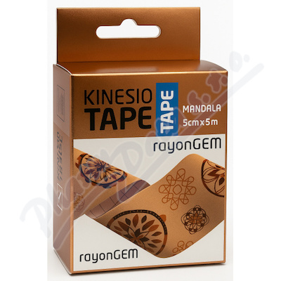 Rayongem kinesiology tape 5cmx5m mandala