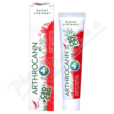 Annabis Arthrocann CBD 600mg+CBG 20mg konopný masážní hřejivý gel 75ml