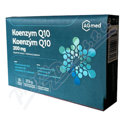 Koenzym Q10 200mg + vitamin B1, vitamin E a selen 30 tobolek AGmed