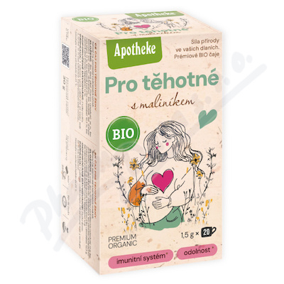 Apotheke BIO Pro těhotné s maliníkem čaj 20 sáčků