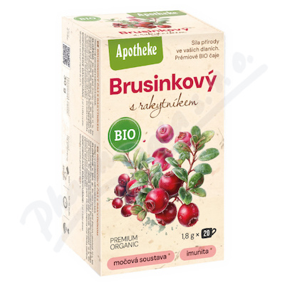 Apotheke BIO Brusinkový s rakytníkem čaj 20 sáčků