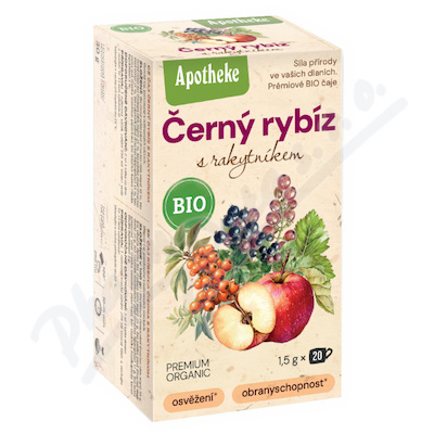 Apotheke BIO Černý rybíz s rakytníkem čaj 20x1.5g