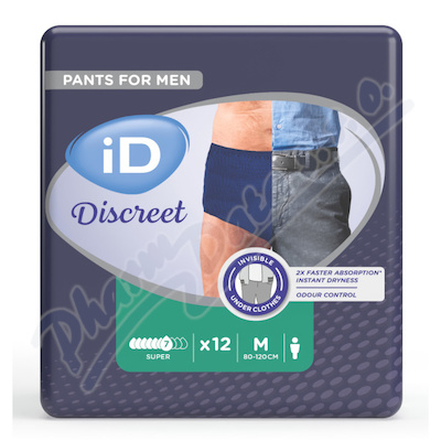 iD Discreet Pants pro muže Medium Super modré 12ks