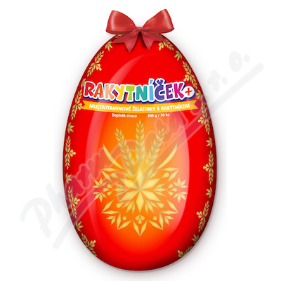 Rakytníček+ multivitaminové želatinky s rakytníkem 50ks červené vejce 2026