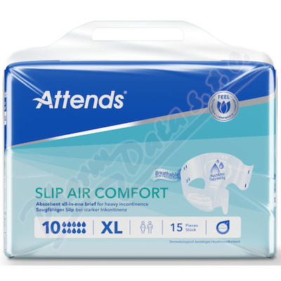 Kalhotky absorpční Attends Slip Air Comfort 10k vel.XL 15ks