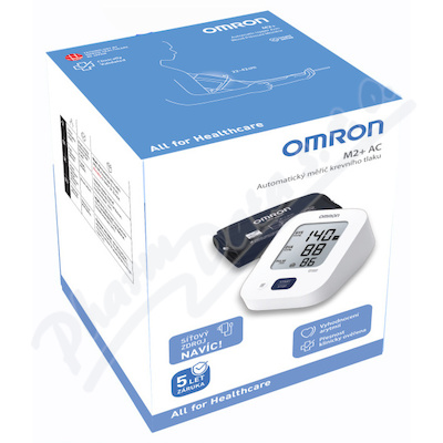 Tonometr digitální OMRON M2+ AC pažní se síťovým zdrojem 5let záruka