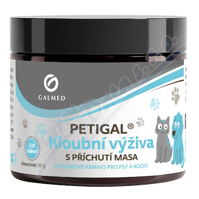 Petigal Kloubní výživa s příchutí masa 100 tablet