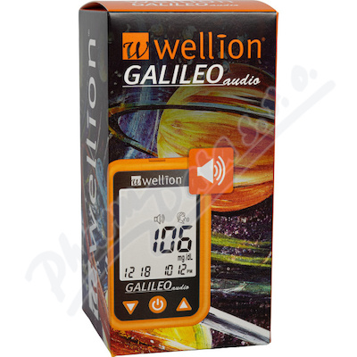 Wellion Galileo Audio glukometr - pro nevidomé oranžový