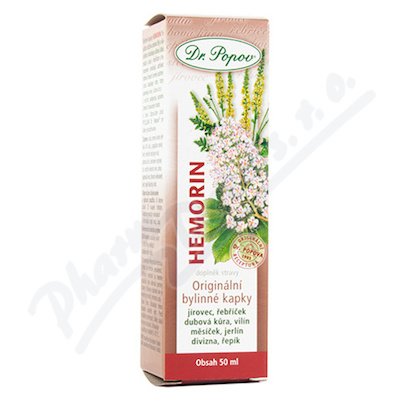 Dr.Popov originální bylinné kapky Hemorin 50 ml