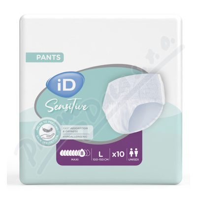 iD Sensitive Pants Maxi Large 10 ks