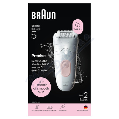 Braun Silképil 5 Epilátor Mokro&sucho+nástavec