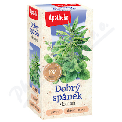 Apotheke Dobrý spánek s konopím čaj 20 sáčků
