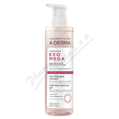 A-derma Exomega Zklidňující čisticí Gel 200ml