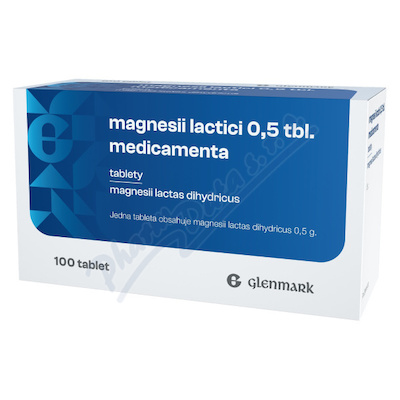 Magnesii Lactici 0,5 Tbl. Medicamenta 0,5g neobalené tablety 100