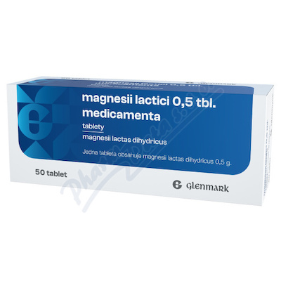 Magnesii Lactici 0,5 Tbl. Medicamenta 0,5g neobalené tablety 50