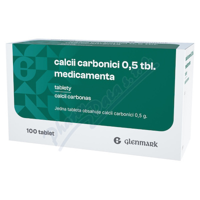 Calcii Carbonici 0,5 Tbl. Medicamenta 0,5g neobalené tablety 100
