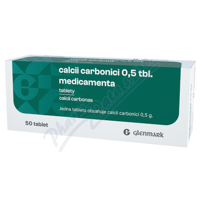 Calcii Carbonici 0,5 Tbl. Medicamenta 0,5g neobalené tablety 50