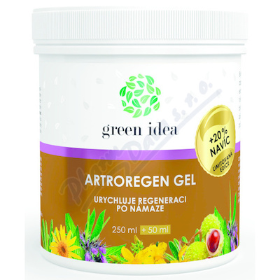 Green idea Artroregen gel 250ml + 50ml 20% navíc
