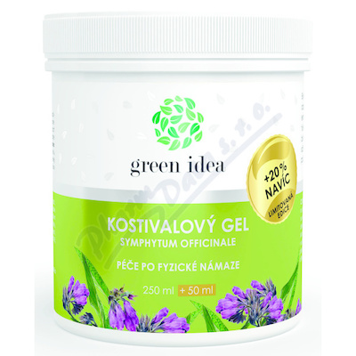 Green idea Kostivalový gel 250ml + 50ml 20% navíc