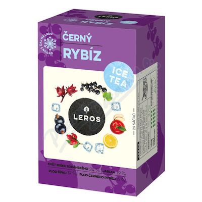 Leros Ice Tea černý rybíz 20 sáčků