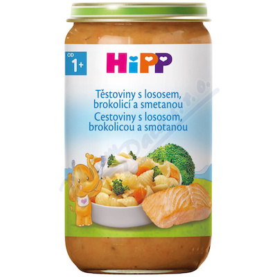 HiPP Těstoviny s lososem brokolicí a smetanou 12m+ 250g