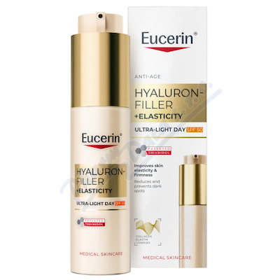 Eucerin HYALURON-FILLER+ELASTICITY ultra lehký denní krém SPF50 50ml