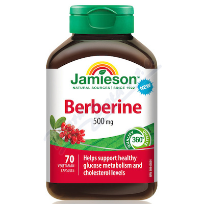 Jamieson Berberin 500mg 70 kapslí