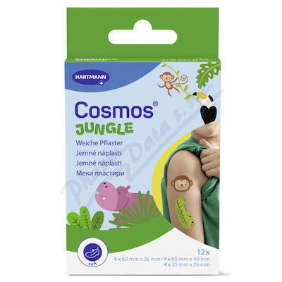 Cosmos Jungle náplast ve tvaru zvířátek 12 ks