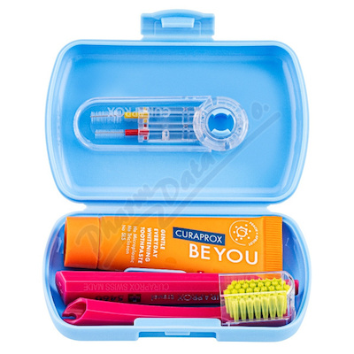Curaprox Travel set modrý new