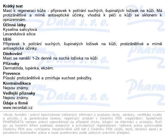 Herbacos Mast Ondřej 100g - popis