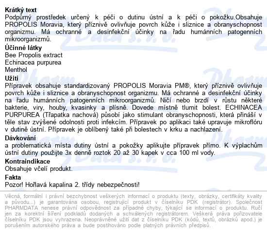 Pm Propolis Echinacea Extra 3% Kapky 50ml - popis