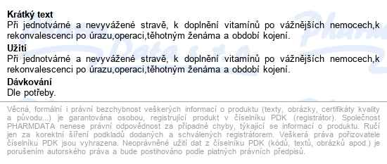 Haas Multivitamín Příchuť Pomeranč Eff.tbl.20 - popis