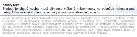 Biodeur Deodorant 1g - popis