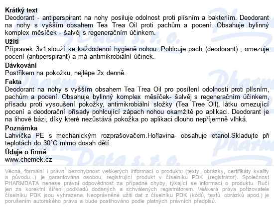 Top Gold Deo.s Měsíčkem+šalvějí+tea Tree Oil 150g - popis