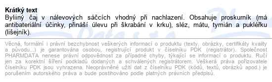Tatranská Průdušková Směs 20x1g Fytopharma - popis