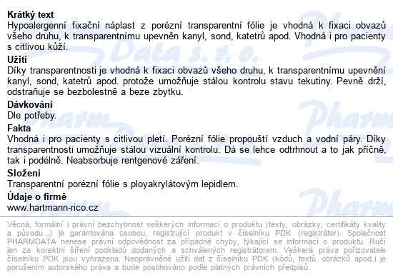 Náplast Hypoalergenní Omnifilm 2,5cmx5m,1ks - popis