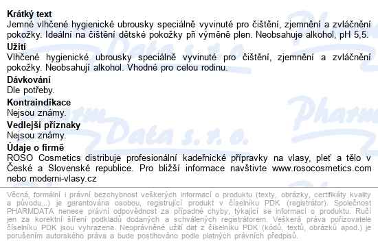 Ubrousky Dětské Hyg.baby Wipes Vit.e 80ks S Distr. - popis