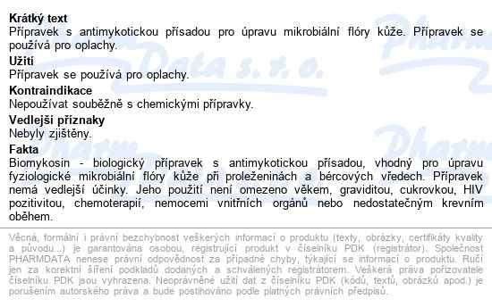 Biomycosin Přípravek S Antimykot.přísadou 10g - popis