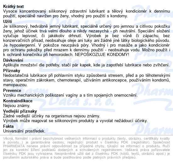 Doer Medical Silk Zdrav.silik.lubr.gel 30ml - popis