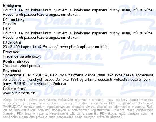 Propolis Extra Pm 5% Kapky 50ml - popis