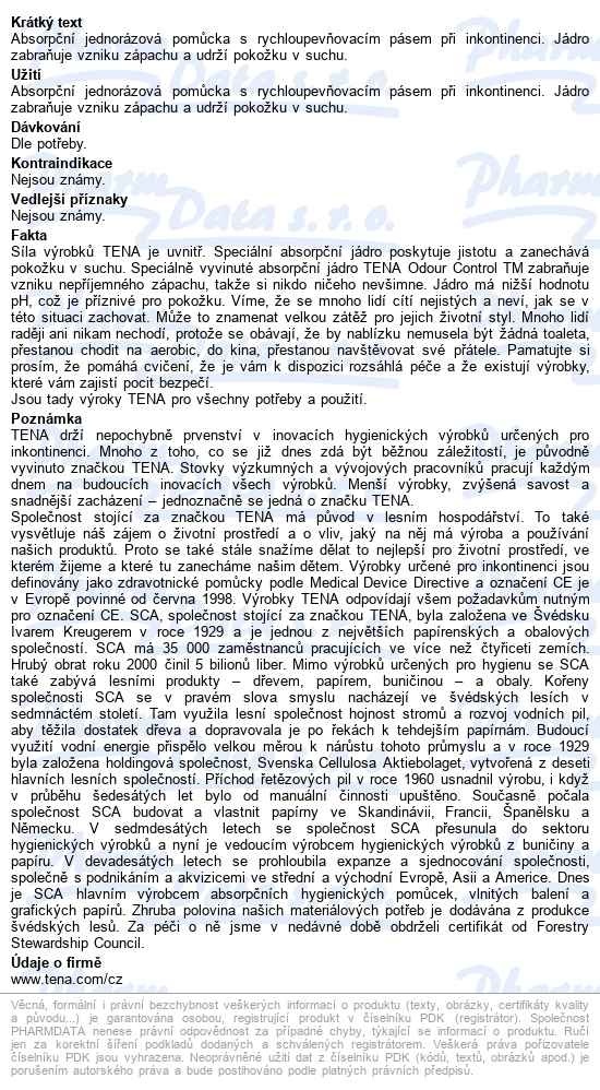 Tena Flex Plus Small kalhotky absorpční s pásem,boky 61-87cm,1620ml,30k - popis