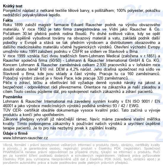 Náplast Curaplast Poinjekční Sensitiv 2x4cm 250ks - popis