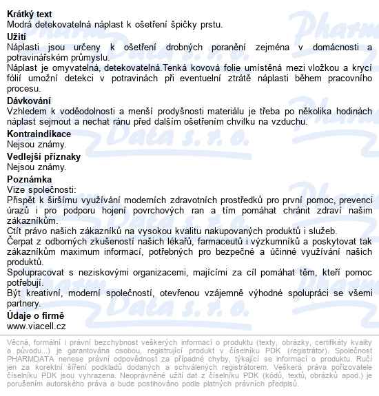 Viacell M111 Modré Motýlkové Náplasti 10ks - popis