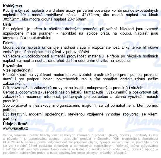 Viacell M141 Modrý Mix Malý 20ks - popis
