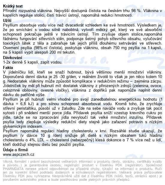 Psyllium Cps.100 Topnatur - popis