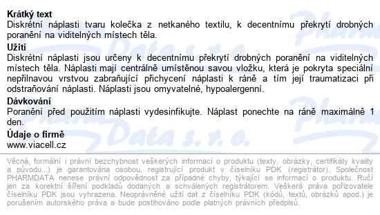 Viacell C120 Náplasti Kolečka 24mm 15ks - popis