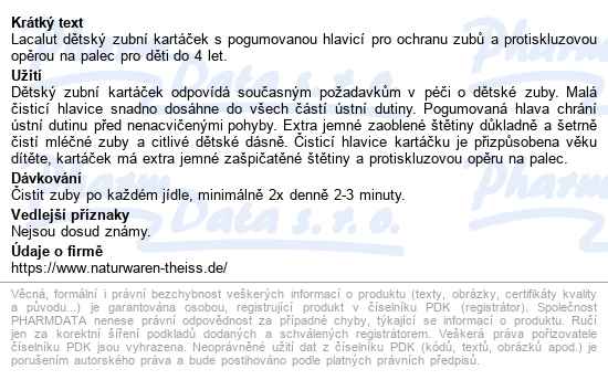 Lacalut Dětský Zubní Kartáček 0-4 Let - popis